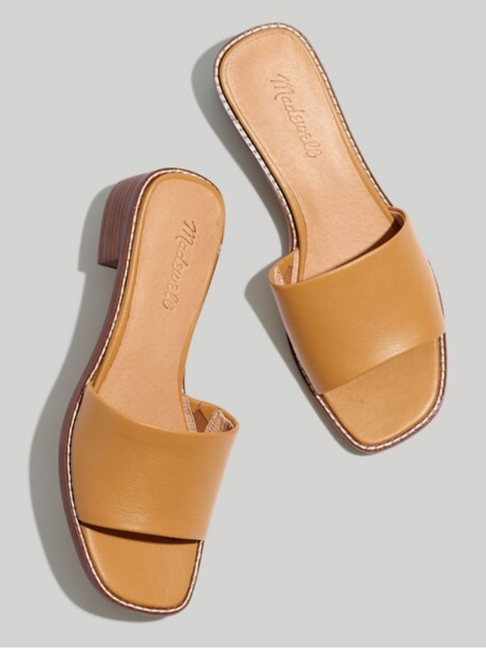 Madewell 90’s Inspired- The Cassady Mule in Leather Color- Camel. Size 11